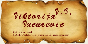 Viktorija Vučurević vizit kartica